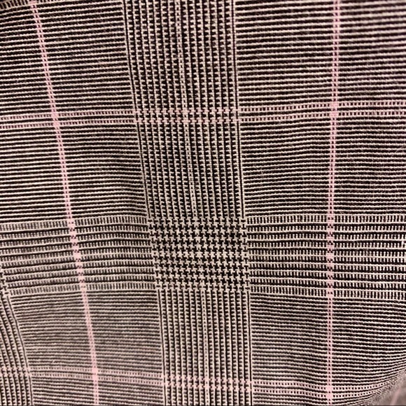 GAP Grey & Pink Plaid Flare Favorite Trouser - Picture 5 of 5